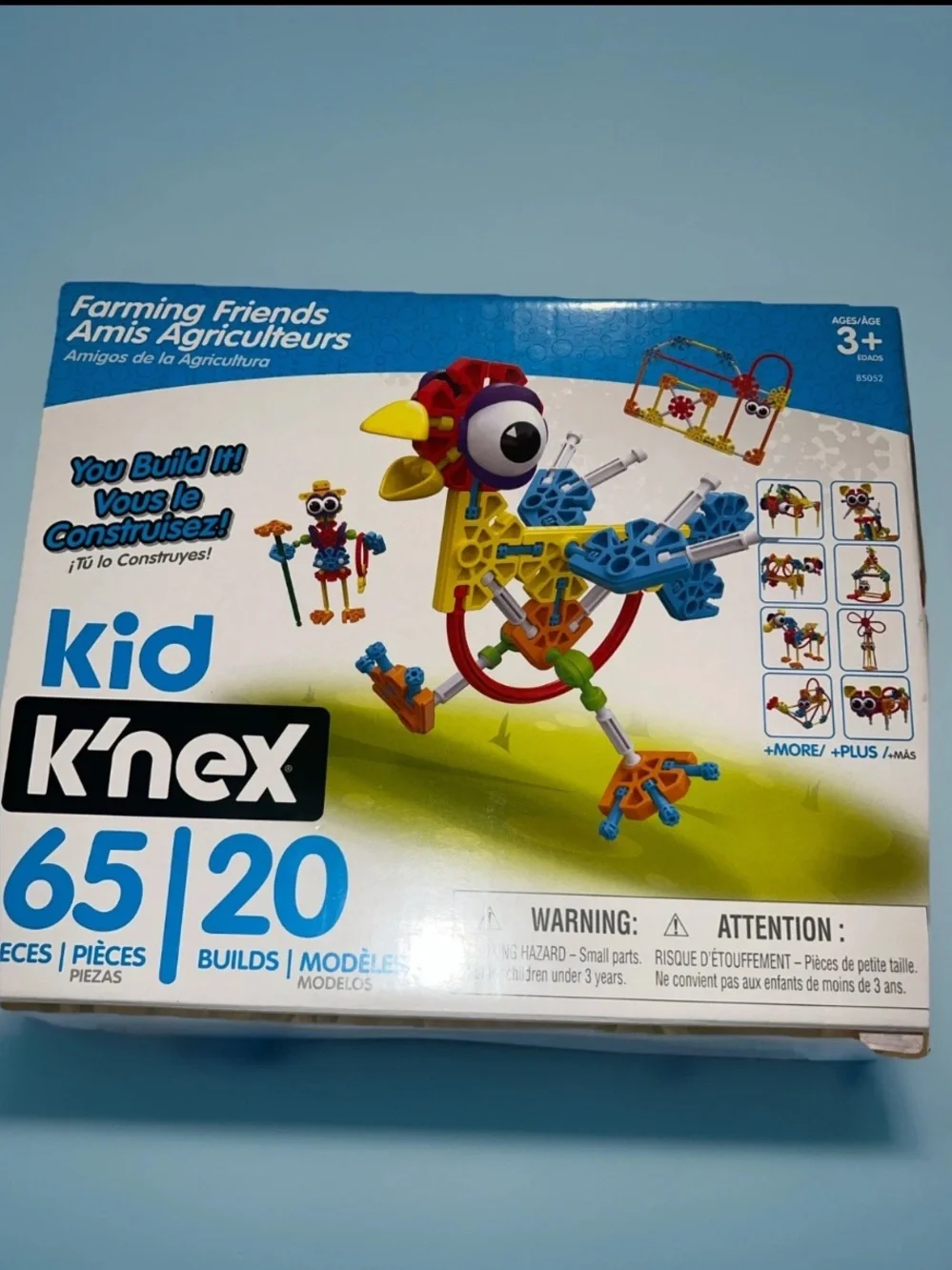Kid K’NEX Farming Friends Building Set 65 Pieces 20 Builds Ages 3+ NEW 85052